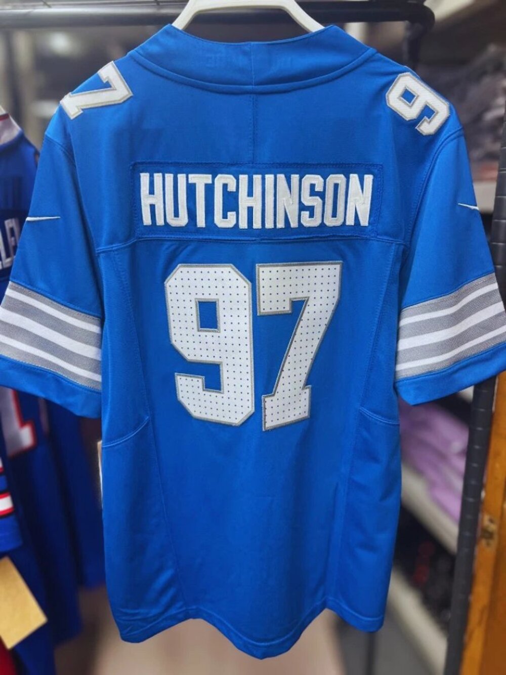 Aidan Hutchinson Blue Stitched Jersey 97 Vapor